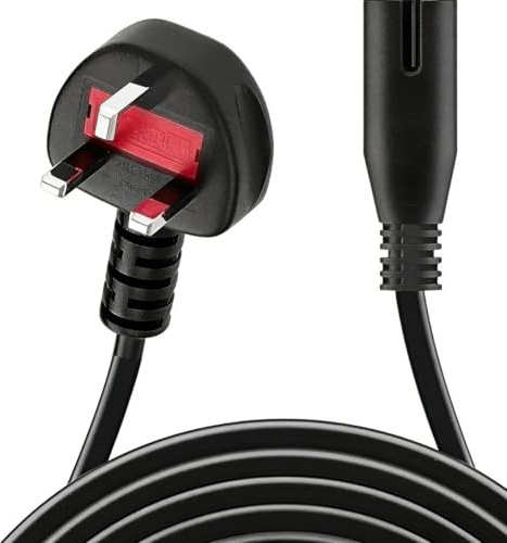 K89urty 2Prong AC IN Power Charging Cord Outlet Socket Plug Lead for LEMEGA M5P DTS3 DTS4 WiFi Internet FM Digital Radio Speaker Table CD Player LE·MEGA Life&Aloud Charger Cable