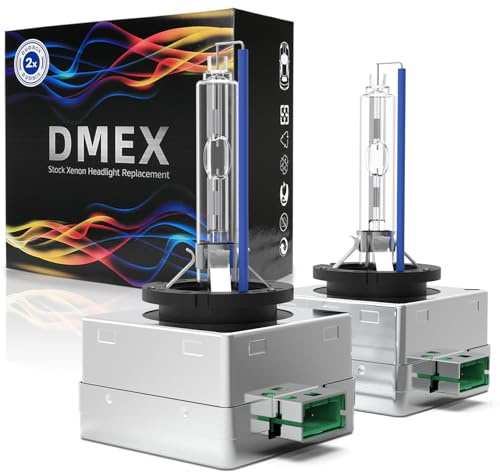 DMEX D3S HID Headlight Bulbs Xenon 35W Replacement 66340 42403 42302 - Pack of 2, 8000K White Blue (Not fit Halogen Headlamp)