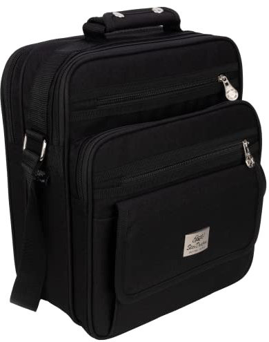 EAAKIE Tasche Arbeitstasche Umhängetasche Flugbegleiter Herrentasche Schwarz