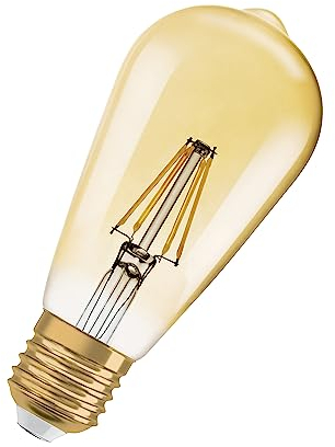Osram 1906 Vintage Edition für E27-Sockel, goldenes Glas,Warmweiß (2400K), 725 Lumen, Ersatz für herkömmliche 55W-Leuchtmittel, dimmbar, 2-er Pack