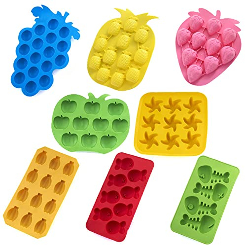 Eiswürfelform Eiswürfelform DIY Silikon Eiswürfelform Obst Eiswürfel Maker Lebensmittelqualität Bar Küche DIY Backwerkzeuge 2 Stück Ananas