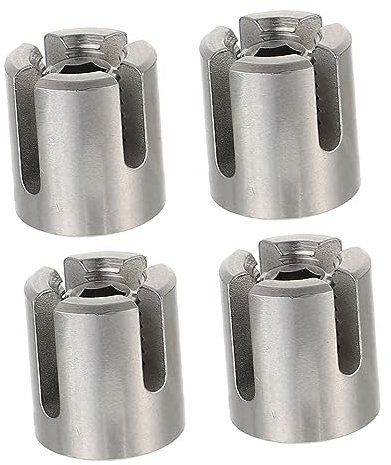 Cabilock 4piezas Abrazadera De Cable De Acero Inoxidable De Clip De Sujeción Para Cables Transversal Para Fijar Alambre Jardinería