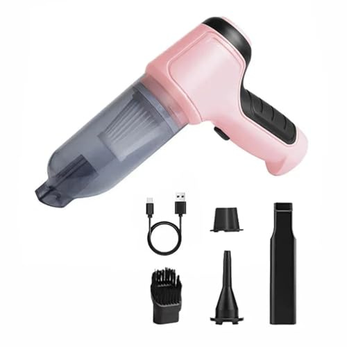Aspirapolvere Aspirapolvere Portatile Senza Fili For Auto, Aspirapolvere Portatile Rosa For Elettrodomestici, Potente Macchina For La Pulizia Potenza Continua Con Cavo: Potenza Di Aspirazione(Set 1)