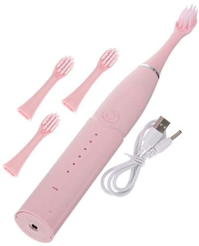 Elektrische Zahnbürste für Kinder, Rosa, 400 Mah, 3, 7 V | Abs mit Mikrofaser, 1 W Nennleistung, Automatische Reinigung, Hautfreundliche Bürste