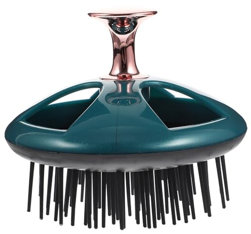 TOPPERFUN Kopfhautmassagegerät aus Polypropylen und Tpee Leicht und Handlich Grün Sanfte Massage und Reinigung für Zuhause und Reise zur Kopfhautpflege
