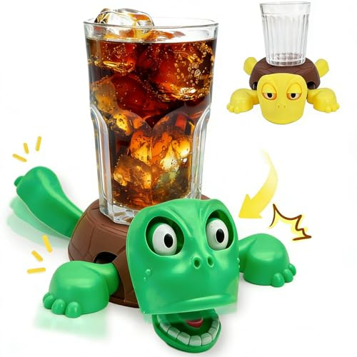Divertente Portabicchieri, 2 Pezzi Sottobicchieri Stampati 3D Sottobicchiere a Forma di Tartaruga Portabicchieri Tartaruga Stampato 3D Turtle Coaster per Uso Domestico Ufficio o Fes Amici Regalo
