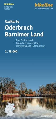 Radkarte Oderbruch Barnimerland: Bad Freienwalde – Frankfurt an der Oder – Fürstenwalde – Strausberg, 1:75.000 (Bikeline Radkarte)