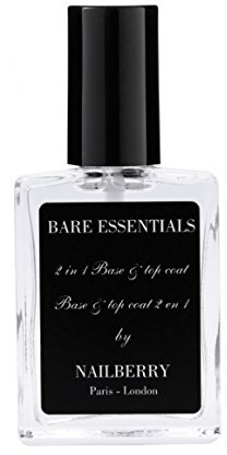 2x1 Nailberry, base per smalto e top coat ossigenati, Bare Essentials, 15 ml