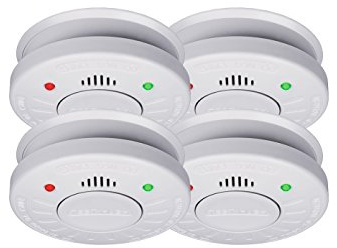 4er-Set SMARTWARES Rauchmelder mit 10 Jahres Batterie - VDs Zertifiziert + Stummschaltfunktion