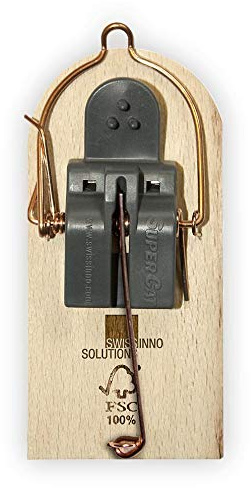 Holz-Mausefalle aus zertifiziertem FSC®-Holz, 2er Pack
