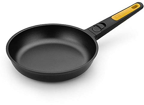 BRA Fast Click Poêle à frire 24 cm en fonte d'aluminium avec revêtement antiadhésif Full induction, convient pour tous les types de cuisinières