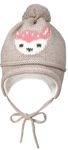 MAXIMO Mädchen Mütze beige/Ecru/schwarz/lachs 51