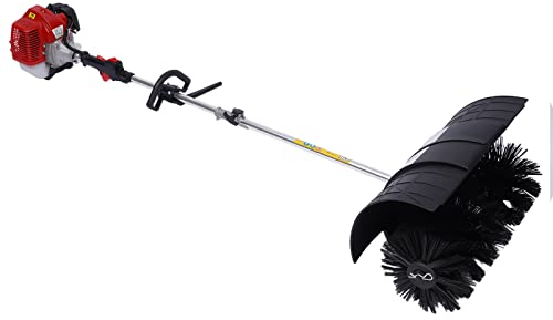 Escoba de Gas Portátil Eficiente, Power Cleaning Sweeper Handd Gas, Barredora Manual, Esencia Escoba Eléctrica Soplador de Nieve Barrido Trasero