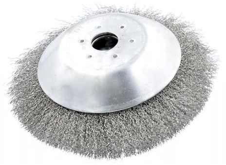 perfektGarten Cepillo de alambre suave de 200 mm compatible con desbrozadora Bosch RIWALL PRO Parkside