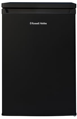 Russell Hobbs Under Counter Freezer 91 Litre Capacity 55cm Wide with Adjustable Thermostat & Feet, 3 Freezer Drawers, Reversible Door, Black, 2 Year Guarantee RH85UCFZ552E1B