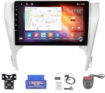 For Toyota Camry 7 XV 50 55 2011-2014 Car Stereo 2 Din Wireless Carplay Android Auto 9 Full IPS Touchsreen HD Live Rearview/BT 5.0/WIFI/4G SIM/DVR/GPS/SWC/OBD 2/FM AM Radio RDS DAB+DSP(A,M600S)
