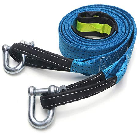 Abschleppseile Auto Tow Strap Racing Auto Winch Seil Nylon 5M 8Tons Erholung Schleppseil-Gurt Heavy Duty Off Road Zubehör Metallhaken
