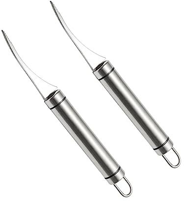 Ciieeo 2st Garnelenschäler Garnelenreiniger Garnelenschalenschäler Garnelen-entferner Austernöffner Garnelen-entveiner-tool Garnelen-entveiner-werkzeuge Silver Rostfreier Stahl