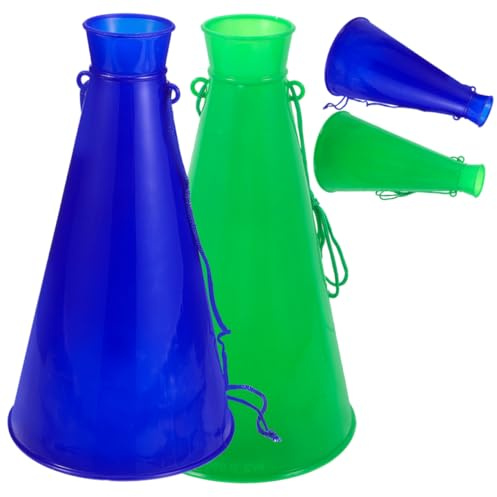 Kisangel 4stücke Pack Kunststoff-Megaphone Für Partys Und Sportveranstaltungen Spiel-zubehör Für Fans Lärmmacher Für Spiele Party-tröten Zum Steigern Der Stimmung