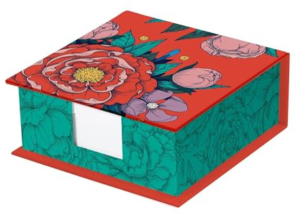 Clairefontaine 116226C - Memo Block Zettelblock Frida Kahlo mit 300 Blatt blanko elfenbeifarbig 90g, 9,8x9,8 cm, 1 Stück
