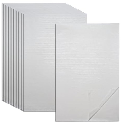 DBOO Double Sided Light Weight Non-Woven Fusible Bonding Web A4 Size 15 Pcs Iron On Adhesive Sheets Press-on Patch Iron On Tape Fusible Interfacing For Sewing