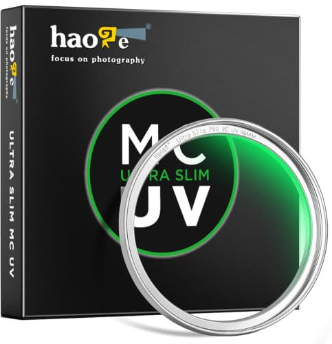 Haoge 46 mm MC UV Filtro de lente de protección para Panasonic 25mm f1.4 20 1.7 Leica DG Summilux 15/1.7 OLYMPUS 17mm 1.8 lente de cámara de vidrio óptico ultra delgado 18 revestimientos multicapa