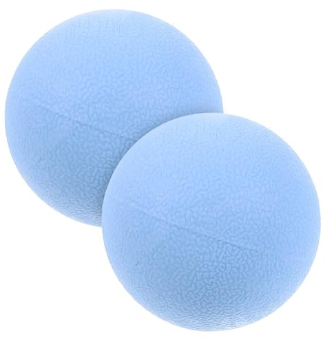 Massageball aus Tpe, Blau, für Entspannung und Druckmassage | Yoga und Zuhause, Handlich für Fuß und Rücken, 2 Stück im Lieferumfang
