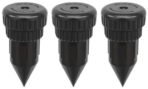 3 piezas de ocultador de llaves, cabezal de rociador realista para ocultar una llave, soporte impermeable para efectivo, soportes para esconder exteriores para jardín, patio y patio, exterior (negro)
