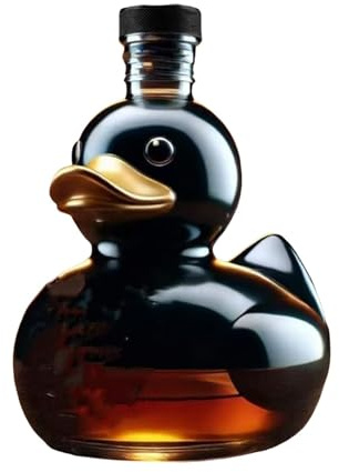 GPDNBIEU, Bouteille de vin amusante en forme canard à whisky 3D 300 ml, décoration bouteilles, for bar, bureau, maison(A)