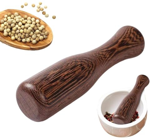 Mazo Only - Trituradora manual de fermentación de verduras, herramienta ergonómica trituradora de alimentos, ablandador de verduras de carne de cocina para carne, pepinillos, repollo, conservas