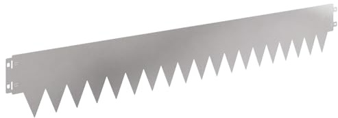 HFXHIJXQ Juego de 10 bordes de césped de metal plateado, 103 x 15 cm, borde flexible con recubrimiento en polvo, borde de parterres y bordes cortacésped para jardín, césped, parterres y caminos
