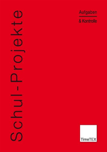 TimeTEX Schul-Projekte - Heft - Aufgaben und Kontrolle - Rot - 10774 - Schulprojekte