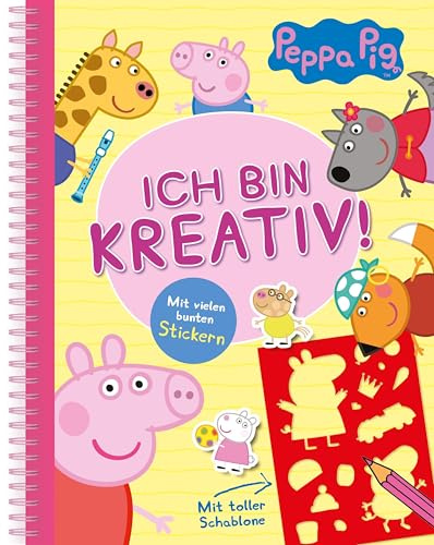Peppa Pig Ich bin kreativ!: Mit toller Schablone und Stickern für Peppa Wutz Fans ab 4