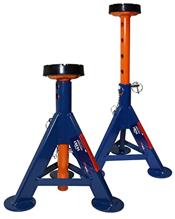 AME INTL 14361 4-Ton Heavy-Duty Flat Top Jack Stands (Pair) – Safety Support for Trucks, SUVs, and Vans