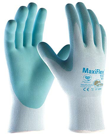 ATG 34-824 - Guanti di montaggio MaxiFlex Active azzurro, 8 (M)