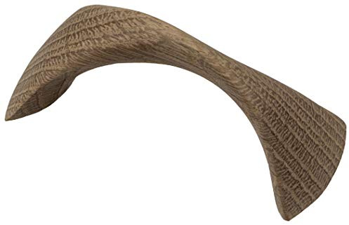 Gedotec Schrankgriff Eiche Möbelgriff Holz Bogengriff Küche - Twist | Lochabstand 64 mm | Vollholz massiv | Holzgriff für Schubladen & Schranktüren |1 Stück - Kommoden-Griff mit Befestigungsmaterial