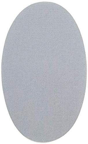6 Knieschützer, hellgrau, zum Aufbügeln, zum Schutz Ihrer Kleidung und Reparatur von Hosen, Jacken, Pullover, Hemden, 16 x 10 cm