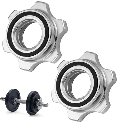 BESPORTBLE 2 STK. Hantel Langhantel Sechskantmutter Gusseisen Spinlock Kragen 2. 5 cm Gewinde Hantelklemme Langhantel Kragen Schraube für Gewichtheben Fitnessgeräte Zubehör