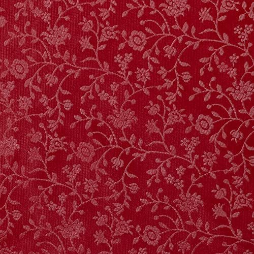 Tovaglia rettangolare in tela cerata in PVC, 140 x 200 cm, colore: rosso