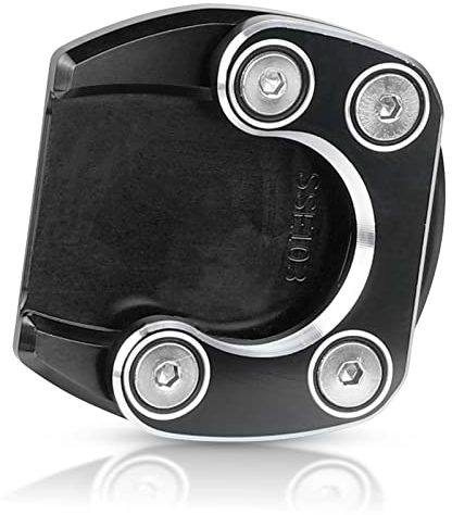 OXLLONE Motorrad CNC Aluminium Seitenständer Vergrößerung Seitenständer Platte für CMX 300 CMX 500 Rebel 300 Rebel 500 2017 2018 2019 2020 2021 2022 2023-Schwarz