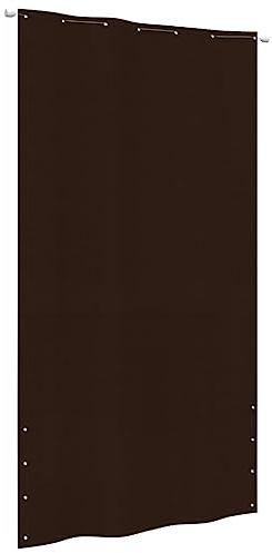 vidaXL Balkon Sichtschutz Balkonbespannung Balkonverkleidung Windschutz Seitenmarkise Terrasse Sonnenschutz Braun 140x240 cm Oxford-Gewebe