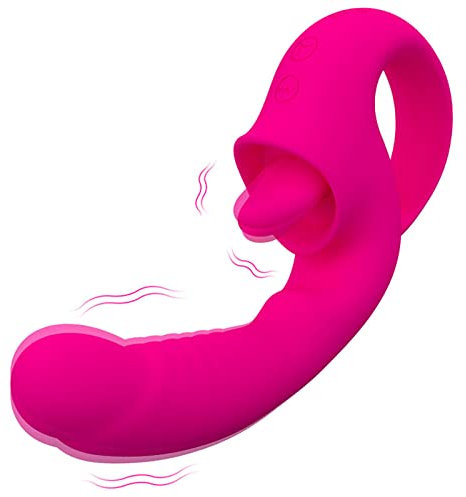 LYAMais Vibration Sex Spielzeug für Frauen,Zungenlecken und G-Punkt-Vibrator Klitoris-Vibrator mit 10 Vibrationsmodi,Sex Spielzeug für Paare Dildo Anal Vibratoren Sex Toys（Rosa）