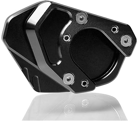 Motorrad Seitenständer Unterlage Für DUKE Für RC 390 125 200 250 690 Für DUKE SMC Für Enduro 990 950 Motorradständer Vergrößerungsplatte Seitenständer-Verlängerungspad Adventure Für(2)