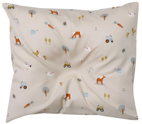 BabyDorm Babykopfkissen Kinderkopfkissen Babykissen Original (Größe III, Ponyhof)
