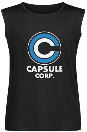 Capsule Corp Dragon Gifts Roshi Goku Ball Nerd Mens T-Shirt Unisex Sleeveless Tops Black Vest Tank Tee S