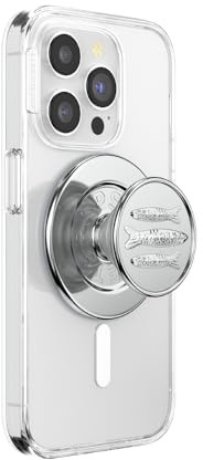 PopSockets Phone Grip for MagSafe, Magnetic Holder, Phone Stand, Silver - Seashore Finds
