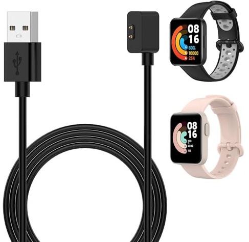 Novstuf Chargeur Montre Connectée Universel Chargeur Compatible avec Redmi Smart Band Pro/ 2 Lite/tation de Charge Magnétique avec 1m Câble de Chargement USB pour Montre, Noir
