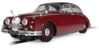 Scalextric C4502 1:32 Jaguar MK2 - Inspector Morse HD - Slotcar, Rennbahn, Auto für Rennbahn, Rennbahnauto, Rennbahn für Kinder, Kinderspielzeug, Zubehör für Kinderrennbahnen