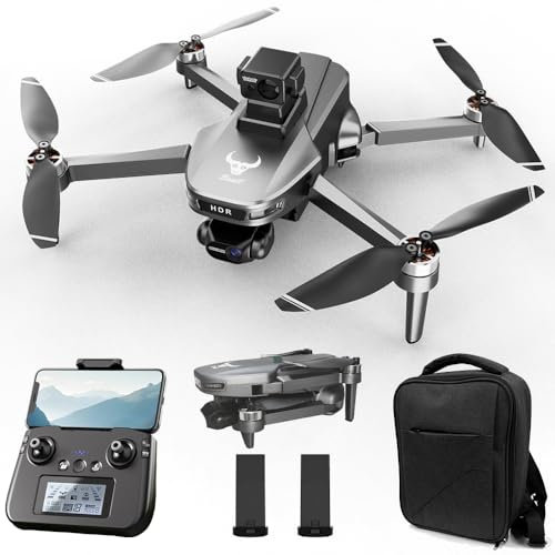 X-Verse SG109 MAX2 Drohne mit Kameras 4K, unter 249g, 3-Achsen Gimbal Stabilisierung, 360° Hindernisvermeidung, 30 Minuten Flugzeit, GPS Faltbarer Quadcopter mit Bürstenlosem Motor, 2 Batterien