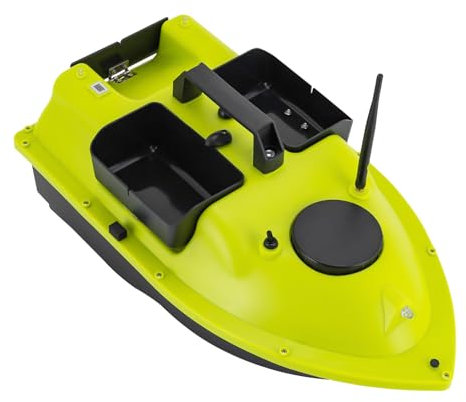 SICHENSH Ferngesteuert Futterboot 2KG Beladung Fischköder Boot Ferngesteuertes Boot mit GPS Angelköderboot Futterboot Angeln 10000rpm Dual 390 Motoren (Grün)